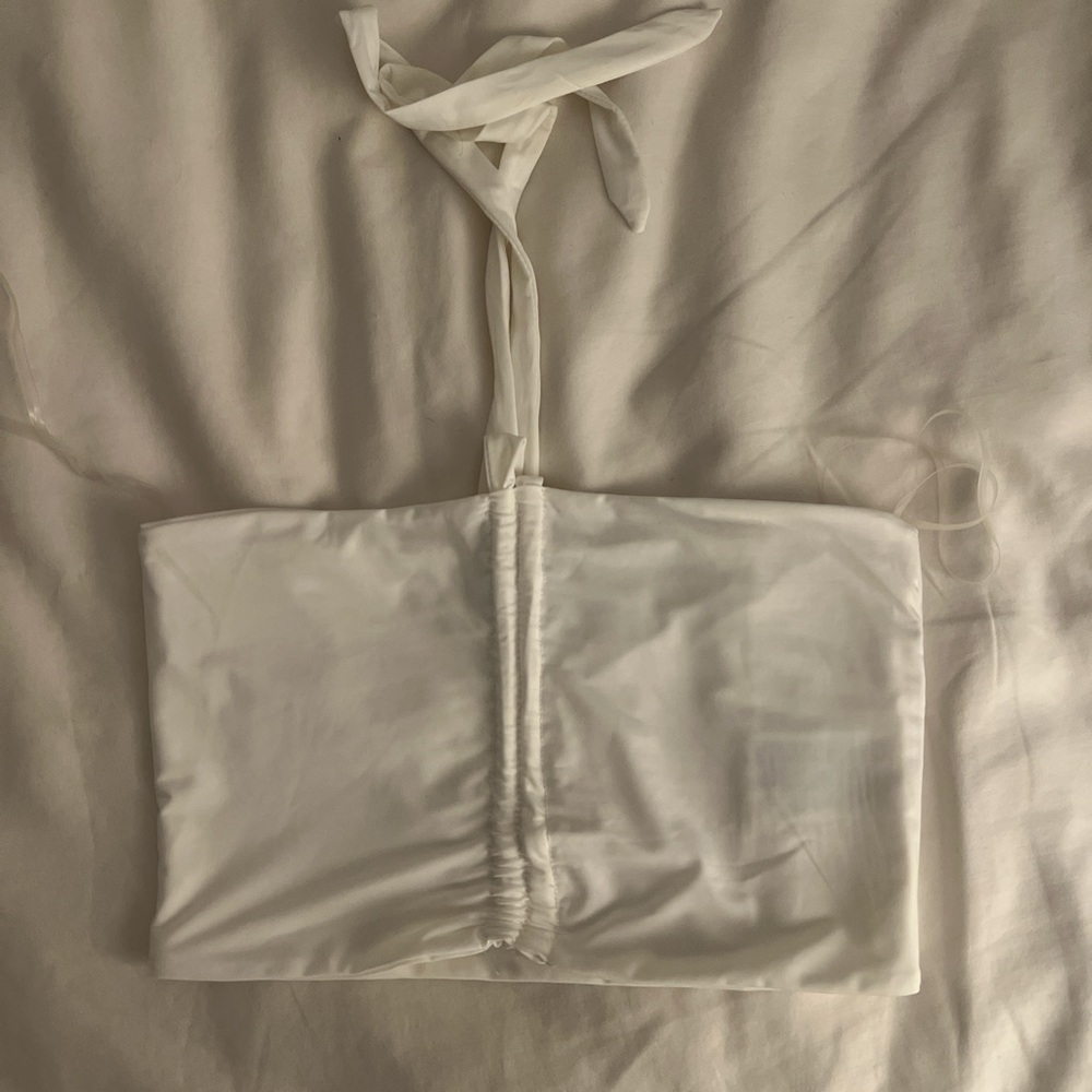 Cotton On White Halter Bandeau Top
